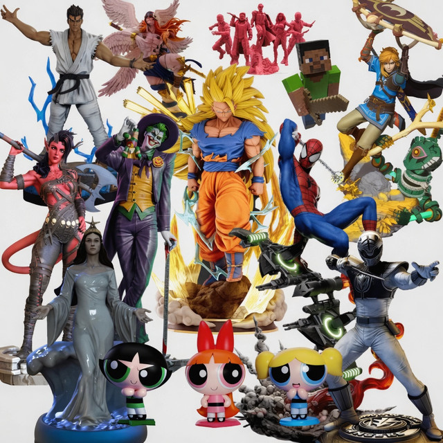 Figuras de acción impresas en 3D
